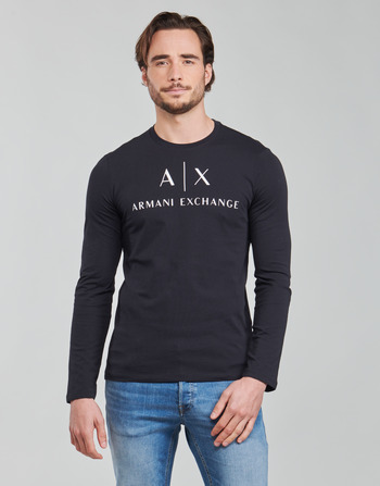 Textiel Heren T-shirts met lange mouwen Armani Exchange 8NZTCH Marine