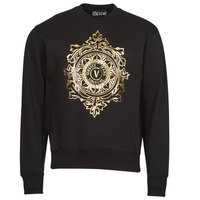 Textiel Heren Sweaters / Sweatshirts Versace Jeans Couture VEMBLEM LEAF Zwart / Goud