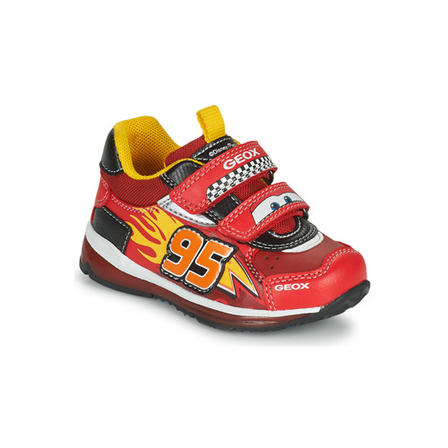 Schoenen Jongens Lage sneakers Geox TODO Rood / Geel
