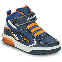 Schoenen Jongens Hoge sneakers Geox INEK Marine / Oranje