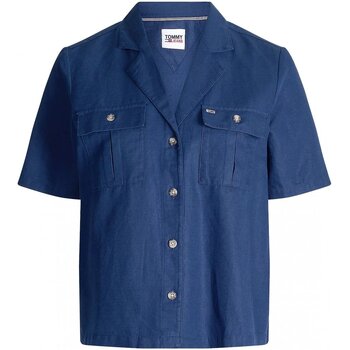 Textiel Dames Overhemden Tommy Jeans DW0DW09942 Blauw