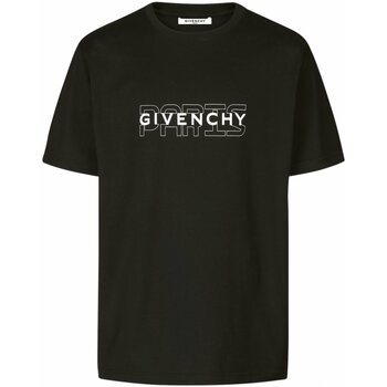 Textiel Heren T-shirts korte mouwen Givenchy BM70SS3002 Zwart