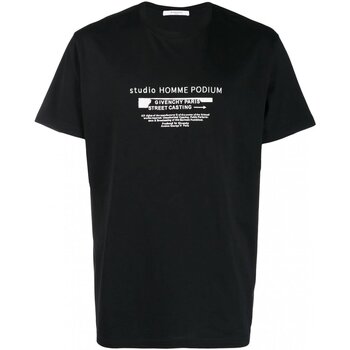 Textiel Heren T-shirts korte mouwen Givenchy BM70SC3002 Zwart