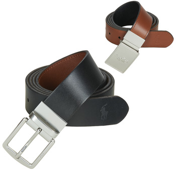 Accessoires Heren Riemen Polo Ralph Lauren Reversible Belt Gift Set Zwart / Bruin