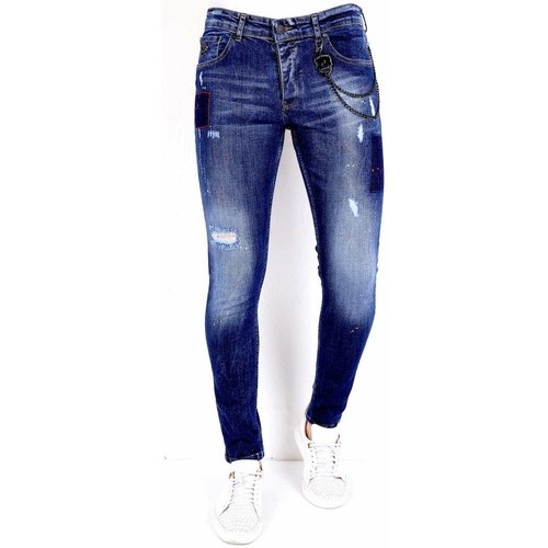 Textiel Heren Skinny jeans Local Fanatic Spijkerbroek Blauw