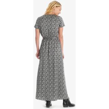 Le Temps des Cerises Lange jurk portefeuille RUGY Zwart