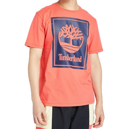 Textiel Heren T-shirts korte mouwen Timberland 164213 Oranje