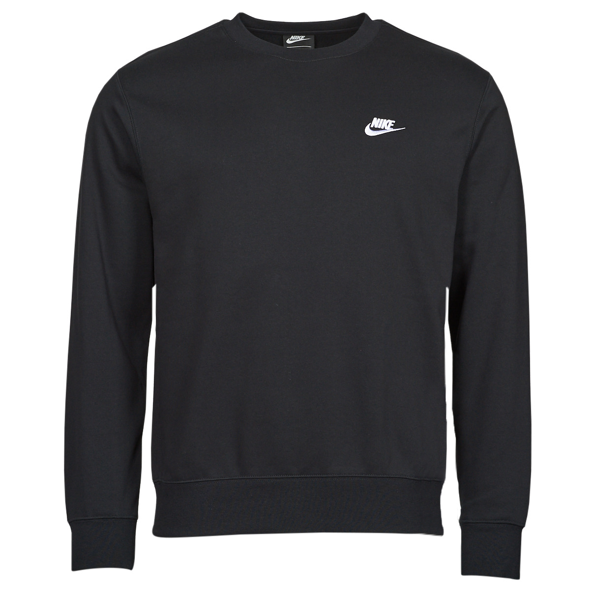 Nike - NSW Club Fleece Crew - Zwarte Sweater - XXL - Zwart