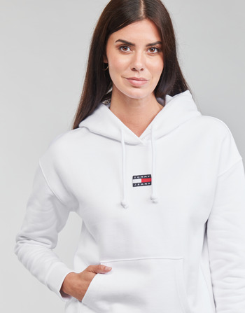 Tommy Jeans TJW TOMMY CENTER BADGE HOODIE Wit