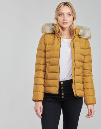 Tommy Jeans TJW BASIC HOODED DOWN JACKET Mosterd