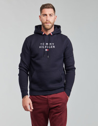 Textiel Heren Sweaters / Sweatshirts Tommy Hilfiger STACKED TOMMY FLAG HOODY Marine