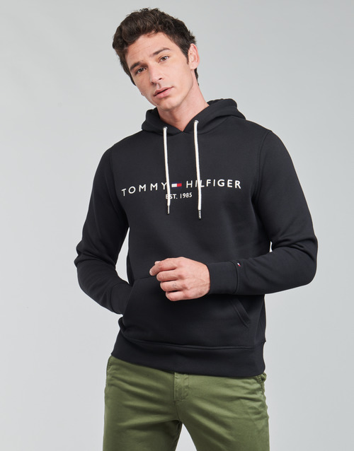 Missie Oneffenheden Inspireren Tommy Hilfiger TOMMY LOGO HOODY Zwart - Gratis levering | Spartoo.nl ! -  Textiel Sweaters / Sweatshirts Heren € 101,92