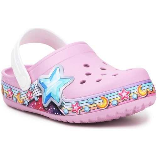 Schoenen Meisjes Sandalen / Open schoenen Crocs FL Star Band Clog 207075-6GD Violet