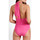 Textiel Dames Badpak Admas 1-delig zwempak met blote rug Cruisery Roze