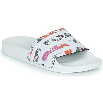 Schoenen Dames slippers adidas Originals ADILETTE W Wit / Fleur