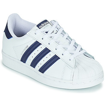 adidas Sneakers - Maat 32 - Unisex - wit - donkerblauw