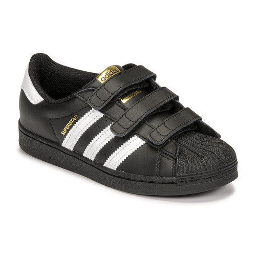 Schoenen Kinderen Lage sneakers adidas Originals SUPERSTAR CF C Zwart / Wit