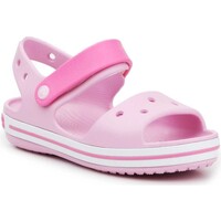 Schoenen Meisjes Sandalen / Open schoenen Crocs Crocband Sandal Kids12856-6GD pink