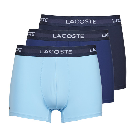 Ondergoed Heren Boxershorts Lacoste 5H9623-VUC X3 Marine / Blauw / Blauw