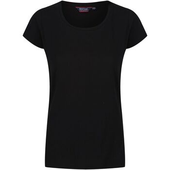 Textiel Dames T-shirts met lange mouwen Regatta  Zwart