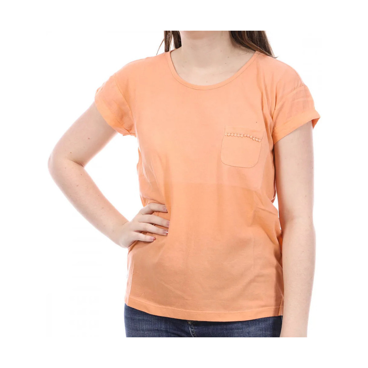 Textiel Dames T-shirts & Polo’s Sun Valley  Oranje