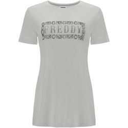 Textiel Dames T-shirts korte mouwen Freddy S1WALT2 Wit