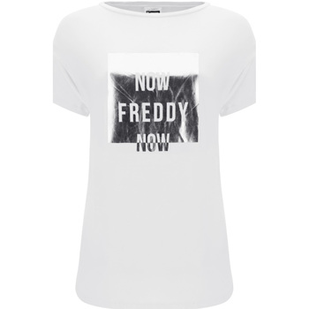 Textiel Dames T-shirts korte mouwen Freddy S1WSDT3 Wit