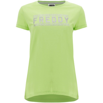 Textiel Dames T-shirts korte mouwen Freddy S1WCLT2 Groen