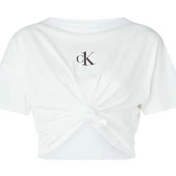 Textiel Dames T-shirts & Polo’s Calvin Klein Jeans KW0KW01366 Wit
