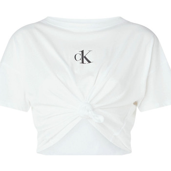 Textiel Dames Tops / Blousjes Calvin Klein Jeans KW0KW01366 Wit