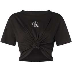 Textiel Dames T-shirts & Polo’s Calvin Klein Jeans KW0KW01366 Zwart