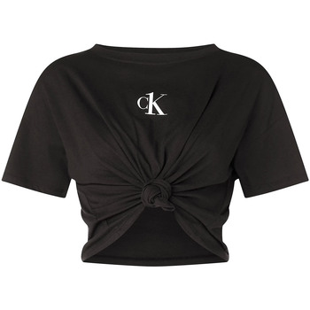 Textiel Dames Tops / Blousjes Calvin Klein Jeans KW0KW01366 Zwart