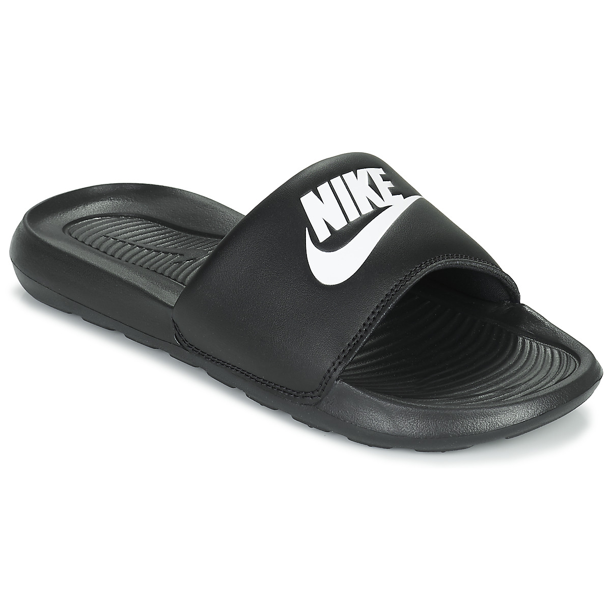 Nike Nike Victori One Slipper voor dames - Black/Black/White - Dames, Black/Black/White