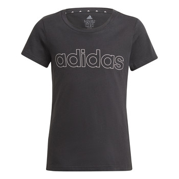 Textiel Meisjes T-shirts korte mouwen adidas Performance PLAKAT Zwart