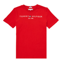 Textiel Kinderen T-shirts korte mouwen Tommy Hilfiger AIXOU Rood