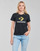 Textiel Dames T-shirts korte mouwen Converse STAR CHEVRON HYBRID FLOWER INFILL CLASSIC TEE Zwart