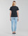 Textiel Dames T-shirts korte mouwen Converse STAR CHEVRON HYBRID FLOWER INFILL CLASSIC TEE Zwart