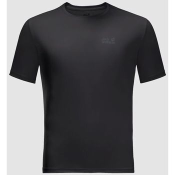 Textiel Heren T-shirts & Polo’s Jack Wolfskin T-shirt  Tech T Zwart