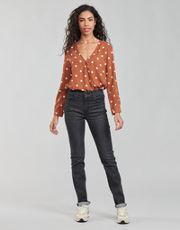 Textiel Dames Straight jeans Levi's 725 HIGH RISE STRAIGHT Zwart