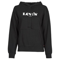 Textiel Dames Sweaters / Sweatshirts Levi's GRAPHIC STANDARD HOODIE Zwart
