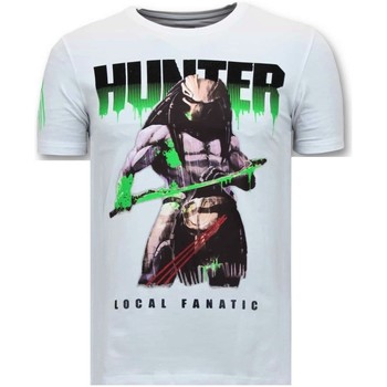 Textiel Heren T-shirts korte mouwen Lf Luxe Predator Hunter Wit