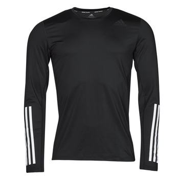Textiel Heren T-shirts met lange mouwen adidas Performance TF LS FT 3S Zwart