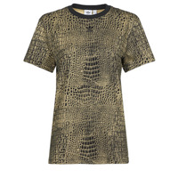 Textiel Dames T-shirts korte mouwen adidas Originals TEE Zwart / Bruin