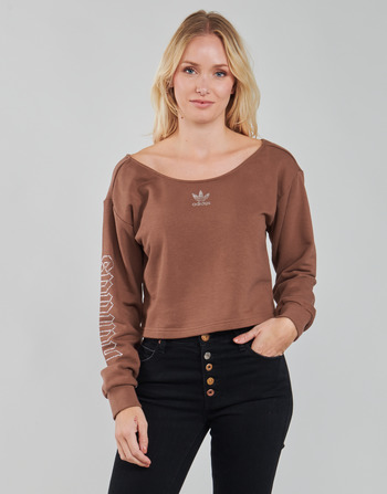 Textiel Dames Sweaters / Sweatshirts adidas Originals SLOUCHY CREW? Bruin