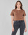 Textiel Dames T-shirts korte mouwen adidas Originals CROPPED  TEE Bruin