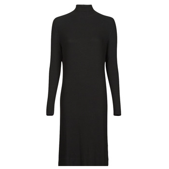 Textiel Dames Lange jurken G-Star Raw RIB MOCK SLIM DRESS Zwart
