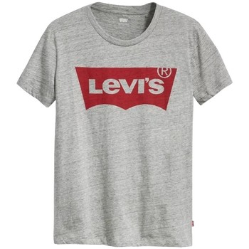 Textiel Dames T-shirts korte mouwen Levi's The Perfect Tee Grijs