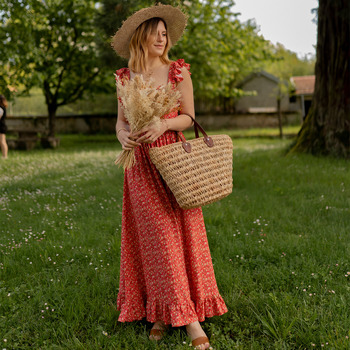 Textiel Dames Lange jurken Céleste AURORE version courte Rood