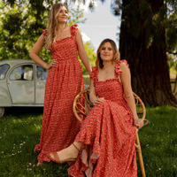 Textiel Dames Lange jurken Céleste AURORE Rood