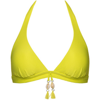 Textiel Dames Bikinibroekjes- en tops Lisca Driehoekig zwempak topje zonder beugel Ibiza Geel